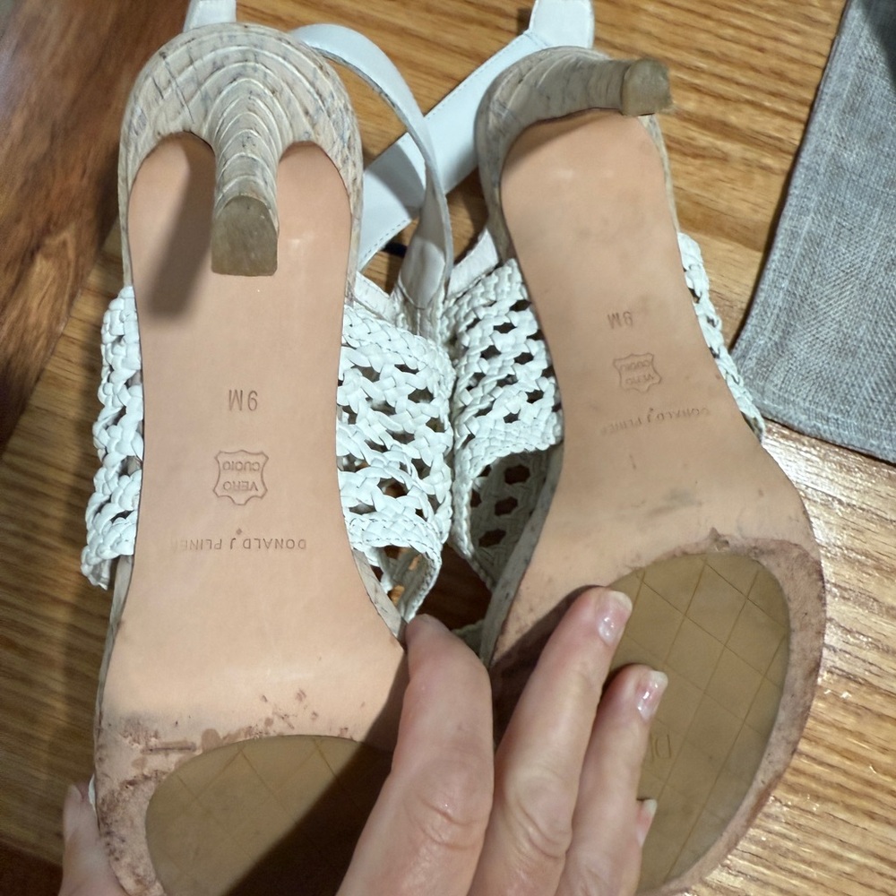Donald J. Pliner White Crochet Heels - Picture 5 of 5